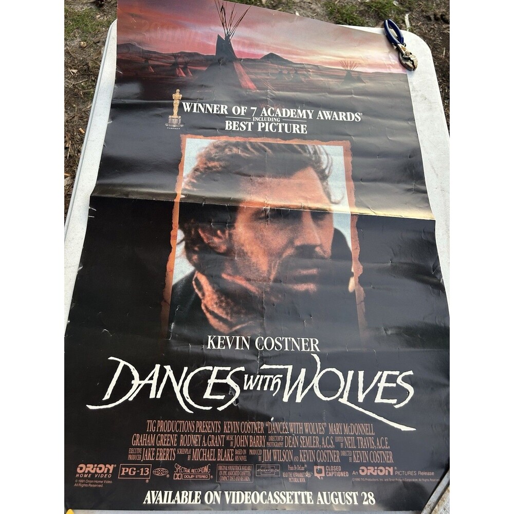 Dances With Wolves movie Double Sided poster (a) 11 x 17 inches - Kevin Costner